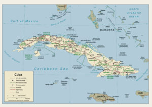 Map of Cuba